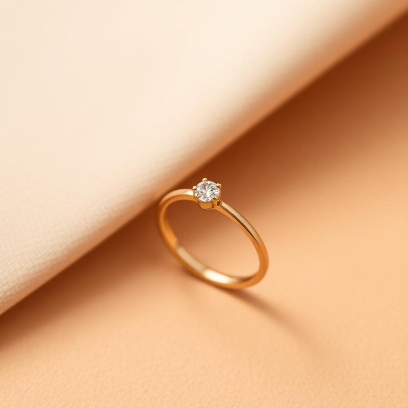 Anel Solitário Cristal